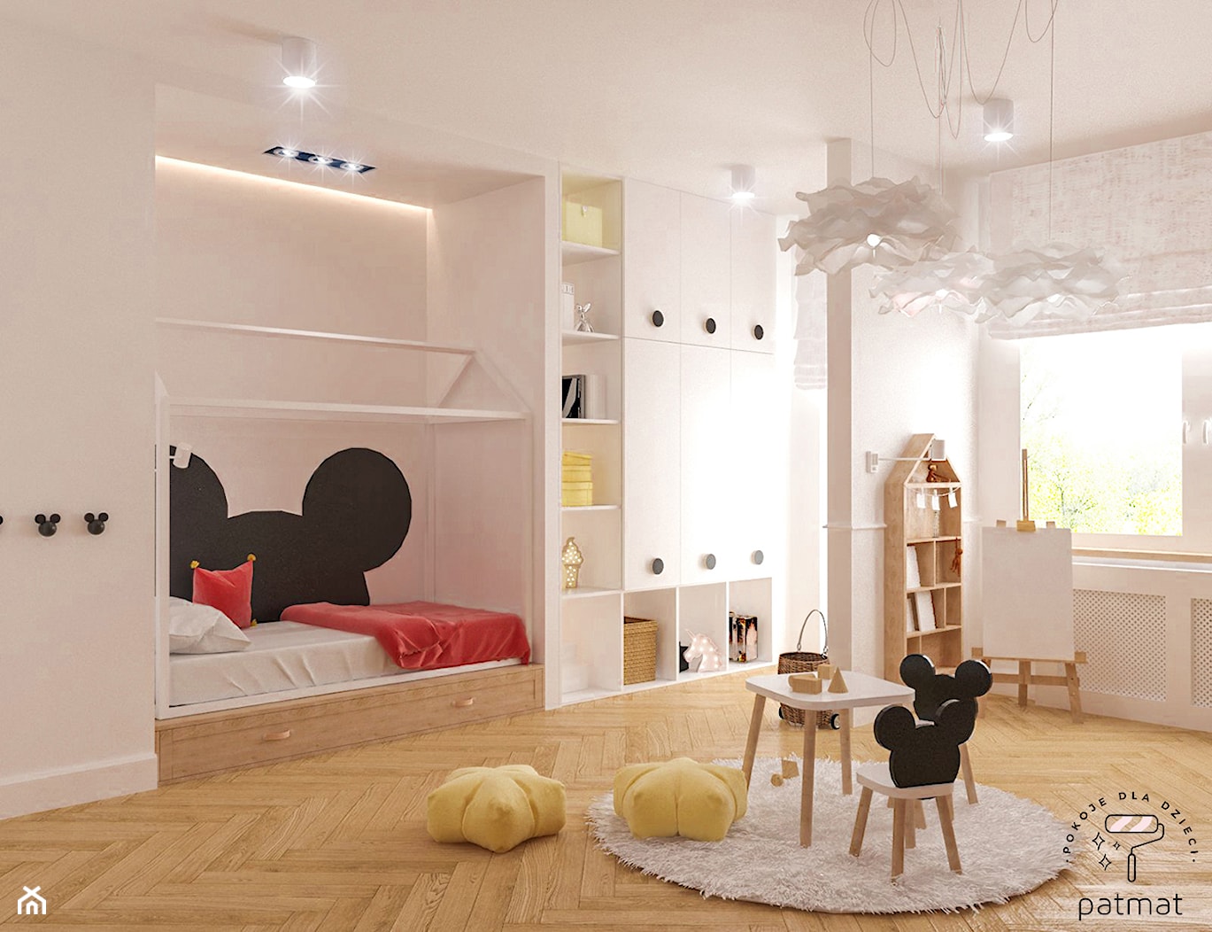 Pokój dla dziewczynki - Pokój dziecka, styl nowoczesny - zdjęcie od patmat.pl - pokoje dla dzieci @patmatstudio - Homebook