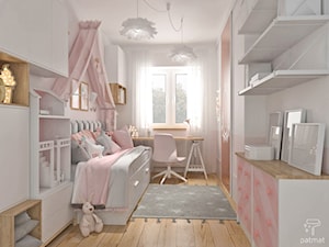 Projekt różowego pokoju dla dziewczynki - zdjęcie od patmat.pl - pokoje dla dzieci @patmatstudio