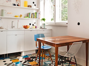 patchwork w minimalistycznej kuchni - zdjęcie od purpura
