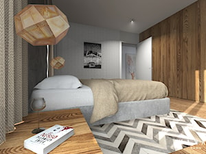 Apartament w Józefowie - Sypialnia, styl nowoczesny - zdjęcie od MAKAO home