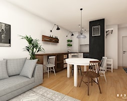 Mieszkanie 45 mkw | SKOROSZE - Kuchnia, styl skandynawski - zdjęcie od MAKAO home - Homebook