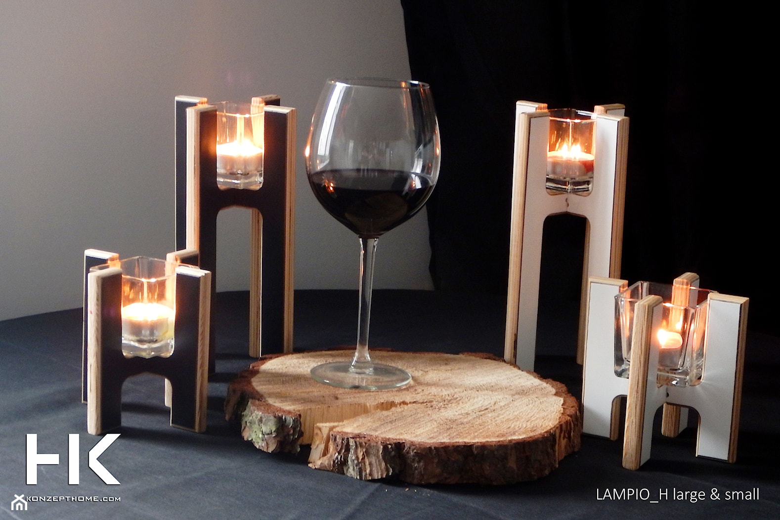 świeczniki LAMPIO_H - zdjęcie od Konzept Home - Meble na wymiar - Homebook