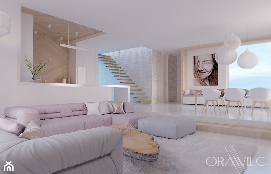Delikatność na 90 m2 - Salon, styl minimalistyczny - zdjęcie od Dorota Orawiec-Mazur