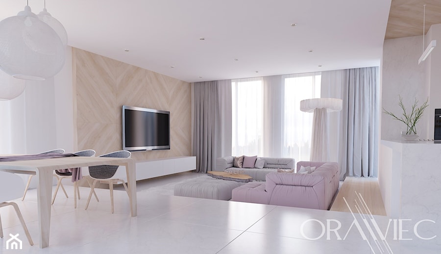 Delikatność na 90 m2 - Salon, styl minimalistyczny - zdjęcie od Dorota Orawiec-Mazur