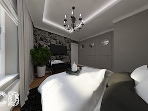 NYC - Średnia szara sypialnia, styl glamour - zdjęcie od Pracownia Projektowania | Daria Ciuńczyk-Duda