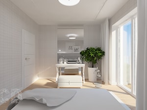 Apartament nad skarpą - Mała średnia sypialnia, styl nowoczesny - zdjęcie od Pracownia Projektowania | Daria Ciuńczyk-Duda