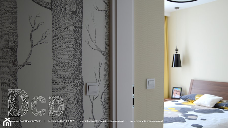 Mieszkanie Warszawa Jelonki - Sypialnia, styl nowoczesny - zdjęcie od Pracownia Projektowania | Daria Ciuńczyk-Duda