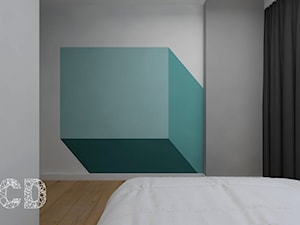 trójkąty i inne kąty - Sypialnia, styl minimalistyczny - zdjęcie od Pracownia Projektowania | Daria Ciuńczyk-Duda