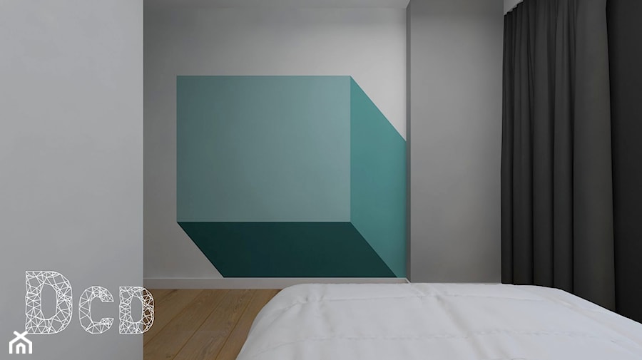 trójkąty i inne kąty - Sypialnia, styl minimalistyczny - zdjęcie od Pracownia Projektowania | Daria Ciuńczyk-Duda