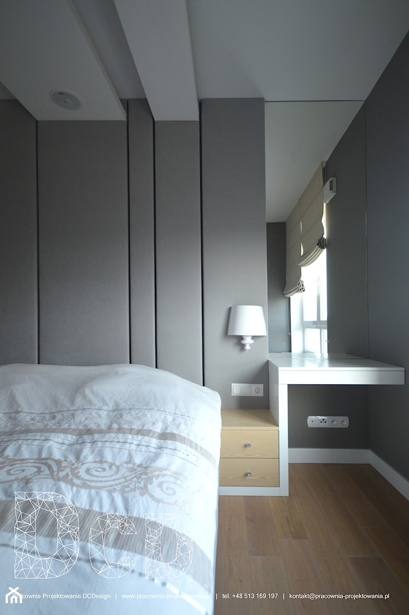 Mieszkanie Pruszków Ostoja - Mała średnia sypialnia, styl nowoczesny - zdjęcie od Pracownia Projektowania | Daria Ciuńczyk-Duda