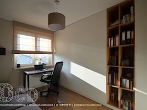 Mieszkanie Warszawa Tarchomin - Średnie z sofą beżowe biuro, styl nowoczesny - zdjęcie od Pracownia Projektowania | Daria Ciuńczyk-Duda