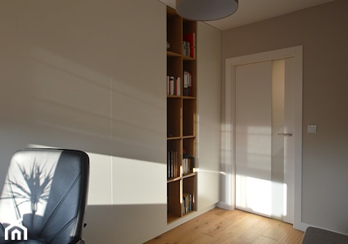 Mieszkanie Warszawa Tarchomin - Średnie szare biuro, styl nowoczesny - zdjęcie od Pracownia Projektowania | Daria Ciuńczyk-Duda