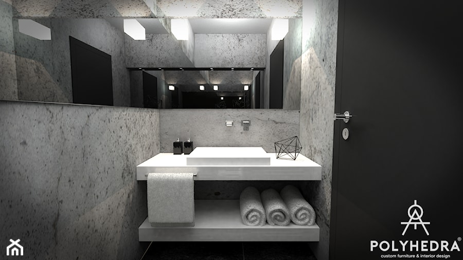 Betonowa łazienka - zdjęcie od Polyhedra