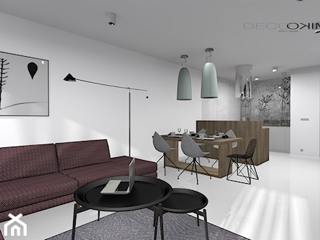 Aranżacje wnętrz - Salon: apartament 2 pokojowy - Salon, styl minimalistyczny - Deco Miko. Przeglądaj, dodawaj i zapisuj najlepsze zdjęcia, pomysły i inspiracje designerskie. W bazie mamy już prawie milion fotografii!