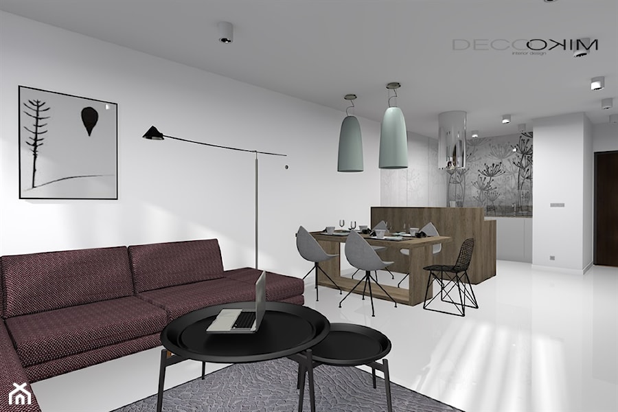 apartament 2 pokojowy - Salon, styl minimalistyczny - zdjęcie od Deco Miko