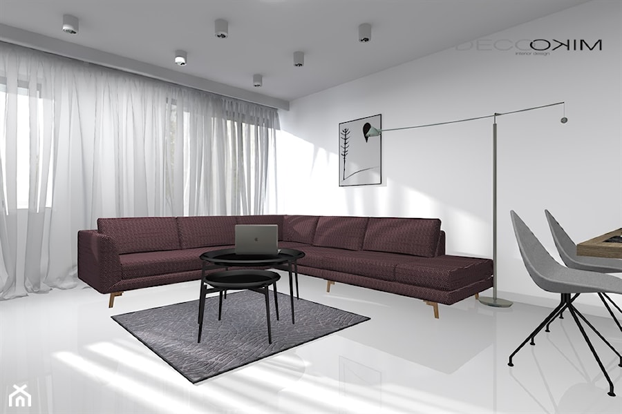 apartament 2 pokojowy - Salon, styl minimalistyczny - zdjęcie od Deco Miko