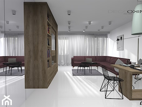 Aranżacje wnętrz - Salon: apartament 2 pokojowy - Salon, styl minimalistyczny - Deco Miko. Przeglądaj, dodawaj i zapisuj najlepsze zdjęcia, pomysły i inspiracje designerskie. W bazie mamy już prawie milion fotografii!