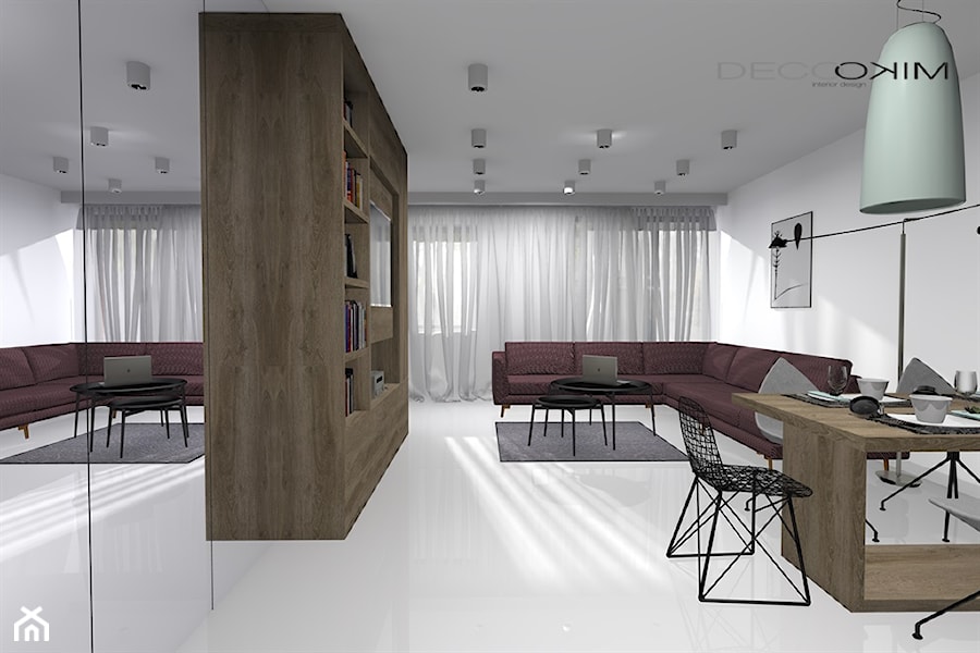 apartament 2 pokojowy - Salon, styl minimalistyczny - zdjęcie od Deco Miko