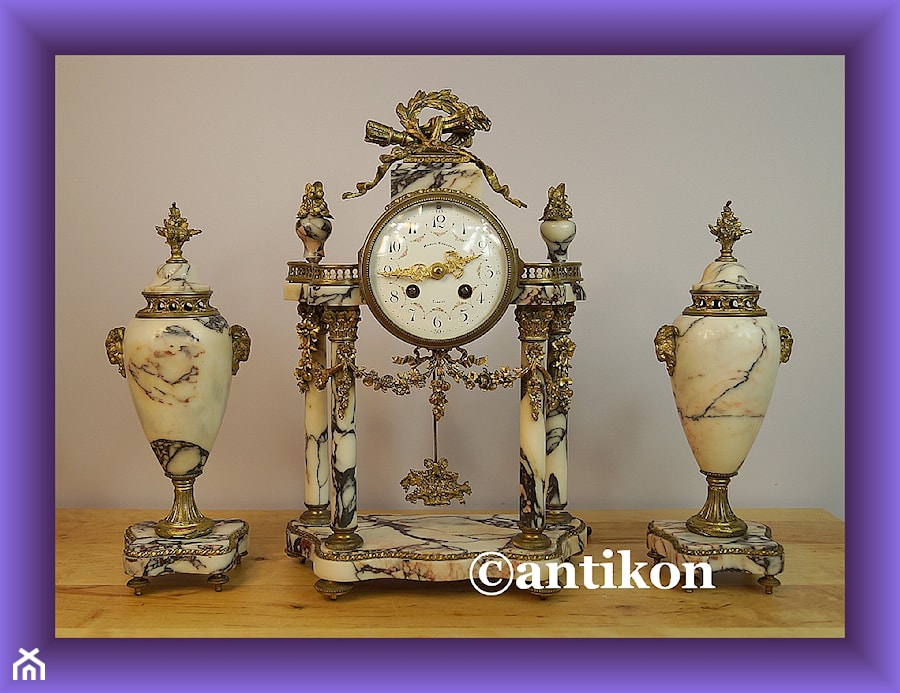 Zabytkowe stare zegary - Salon, styl tradycyjny - zdjęcie od Antikon Galeria