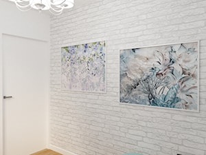 Projekt domu 140m2 - Mała biała sypialnia, styl skandynawski - zdjęcie od Skrzypczynski_pracownia