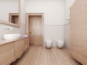 Łazienka w kamienicy - Średnia bez okna łazienka, styl tradycyjny - zdjęcie od green green studio