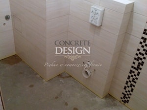 Podłoga łazienkowa wykonana z mikrocementu - Łazienka, styl industrialny - zdjęcie od Concrete Design