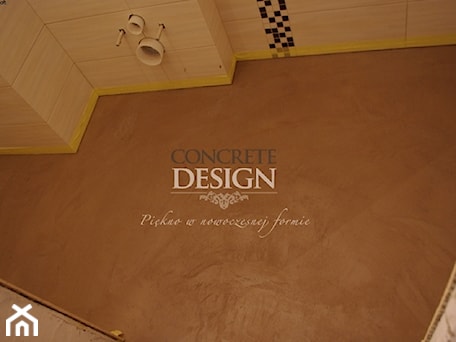 Aranżacje wnętrz - Łazienka: Podłoga łazienkowa wykonana z mikrocementu - Łazienka, styl rustykalny - Concrete Design. Przeglądaj, dodawaj i zapisuj najlepsze zdjęcia, pomysły i inspiracje designerskie. W bazie mamy już prawie milion fotografii!