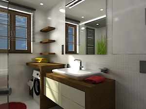 Wnętrze łazienki - 8,5 m 2 . - Łazienka, styl nowoczesny - zdjęcie od _LINIA _pracownia_architektoniczna_