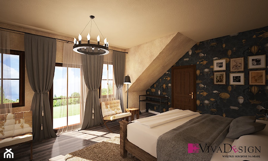 Wizualizacja sypialni - zdjęcie od Viva Design Rzeszów