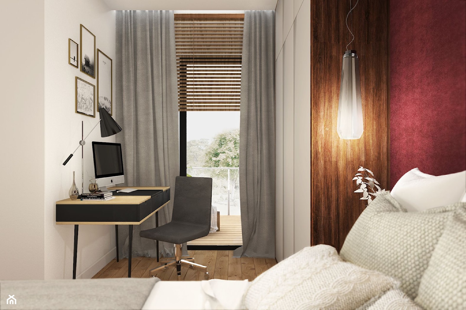 Mieszkanie dla singla - Sypialnia, styl nowoczesny - zdjęcie od Viva Design Rzeszów - Homebook