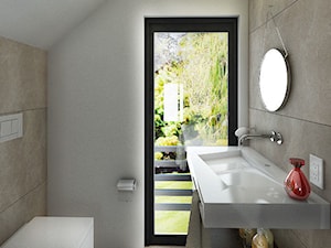 Toaleta w pokoju gościnnym - zdjęcie od Viva Design Rzeszów