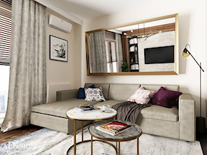 Mieszkanie dla pary w Dzielnicy Parkowej - Salon, styl nowoczesny - zdjęcie od Viva Design Rzeszów