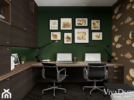 Aranżacje wnętrz - Biuro: Gabinet zielony - Viva Design Rzeszów. Przeglądaj, dodawaj i zapisuj najlepsze zdjęcia, pomysły i inspiracje designerskie. W bazie mamy już prawie milion fotografii!