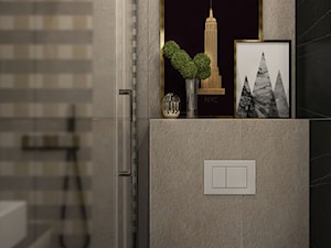 Mieszkanie dla singla - Mała bez okna łazienka, styl nowoczesny - zdjęcie od Viva Design Rzeszów