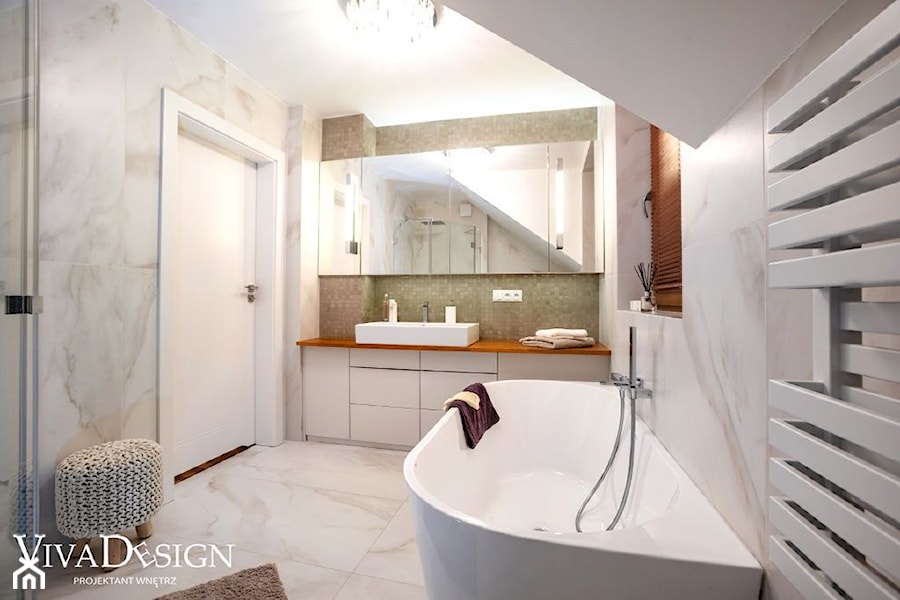 Łazienka - widok na szafkę z umywalką - zdjęcie od Viva Design Rzeszów