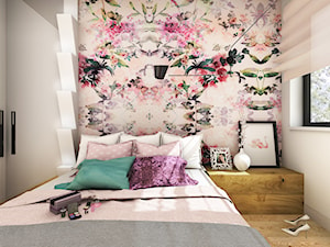 Dom w Norwegii 230 m2 - Mały biały pokój dziecka dla nastolatka dla dziewczynki - zdjęcie od Viva Design Rzeszów