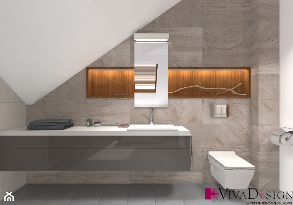 Wizualizacja łazienki - zdjęcie od Viva Design Rzeszów - Homebook
