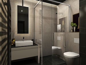 Mieszkanie dla singla - Mała bez okna z punktowym oświetleniem łazienka, styl nowoczesny - zdjęcie od Viva Design Rzeszów