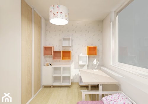 18’36 | Gdańsk - Mały szary pokój dziecka dla dziecka dla nastolatka dla chłopca dla dziewczynki, styl skandynawski - zdjęcie od Pracownia ARD