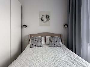Jaglana V | Gdańsk - Mała szara sypialnia, styl nowoczesny - zdjęcie od Pracownia ARD