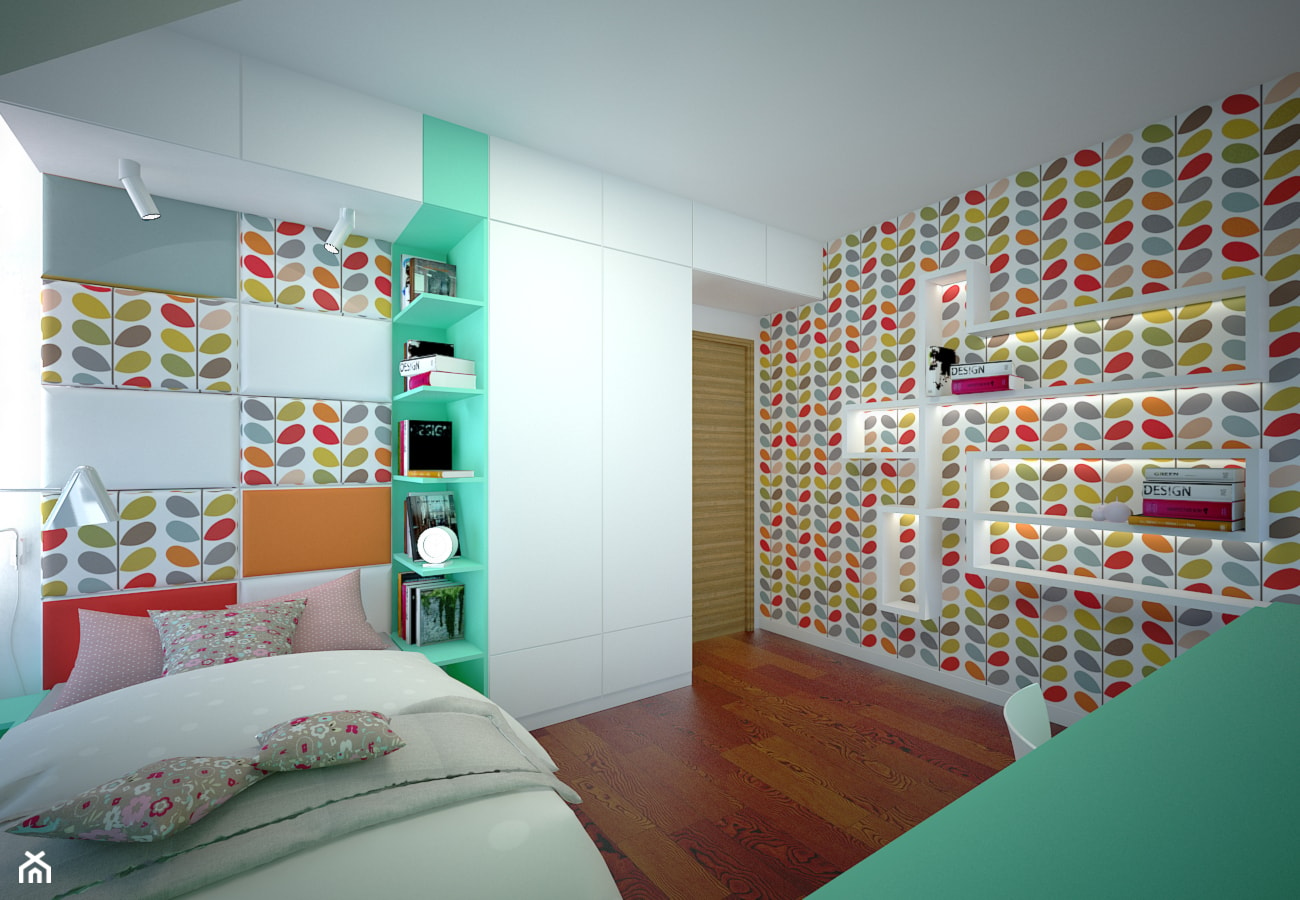Wnętrze pokoju dziecka na Złotnie - Sypialnia, styl nowoczesny - zdjęcie od Tu architekci - Homebook