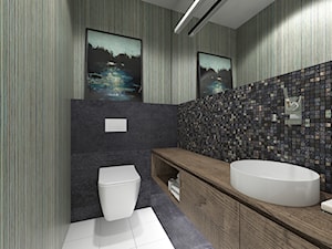 Wnętrze domu na Złotnie - Średnia łazienka, styl nowoczesny - zdjęcie od Tu architekci