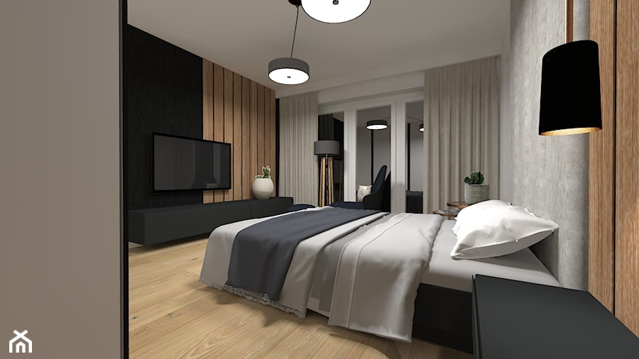 Sypialnia, styl nowoczesny - zdjęcie od By Pola Studio Architektury Wnętrz