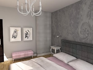 romantyczna sypialnia - Sypialnia, styl nowoczesny - zdjęcie od NHDESIGN