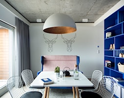 Dom w Chorzowie D94 - Średnia biała jadalnia jako osobne pomieszczenie, styl nowoczesny - zdjęcie od WIDAWSCY STUDIO ARCHITEKTURY - Homebook