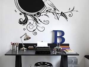 DOMOWE BIURO - Małe białe biuro - zdjęcie od PIXERS