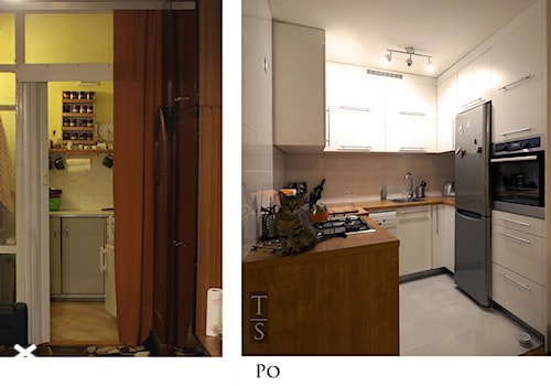 Ślepa kuchnia przed i po - zdjęcie od Trykowska Studio