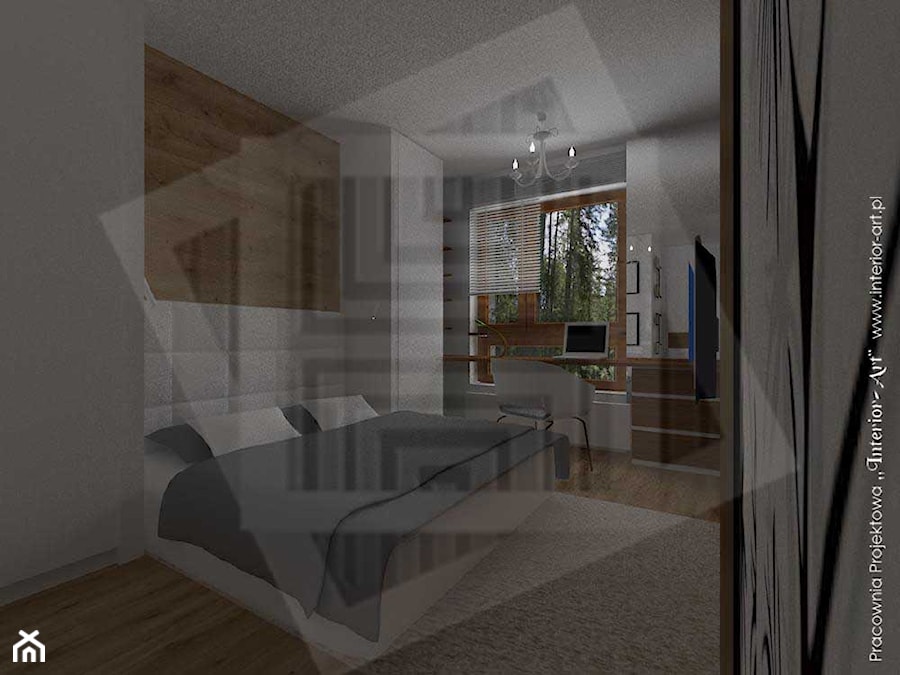 Mieszkanie na Litomskiej - Sypialnia, styl nowoczesny - zdjęcie od Pracownia Projektowa "Interior-Art"