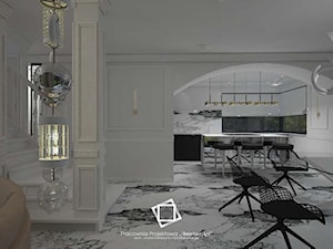 Rezydencja Strzegom - Jadalnia, styl glamour - zdjęcie od Pracownia Projektowa "Interior-Art"