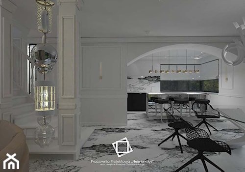 Rezydencja Strzegom - Jadalnia, styl glamour - zdjęcie od Pracownia Projektowa "Interior-Art"